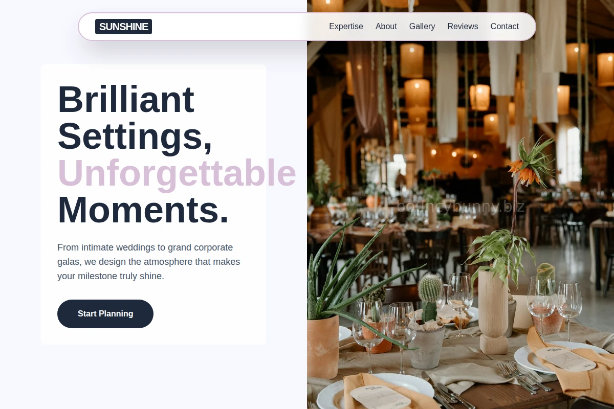 Sunshine Event Decor