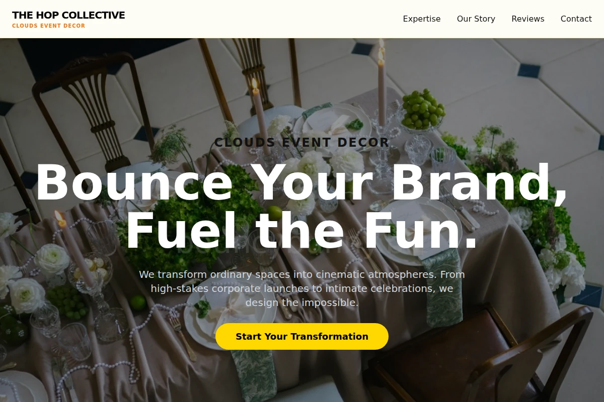 Clouds Event Decor