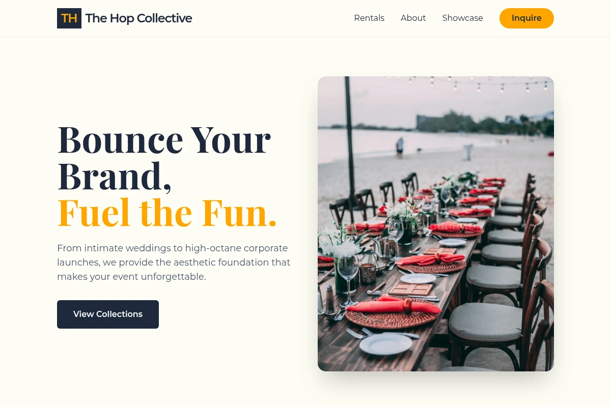 Rental Event Planning